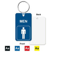 Mens Restroom Mini Engraved Key Tag