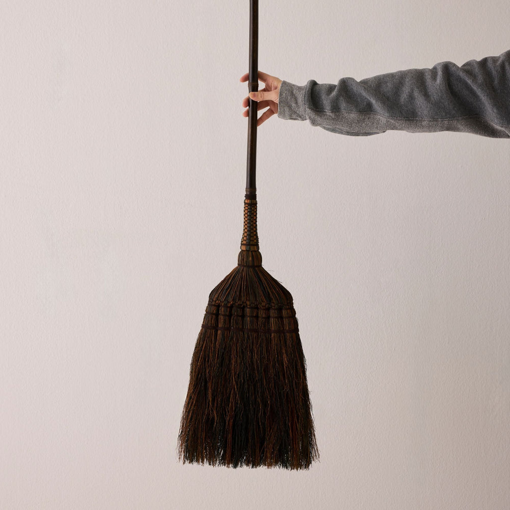 Bamboo Handle Broom - Moss