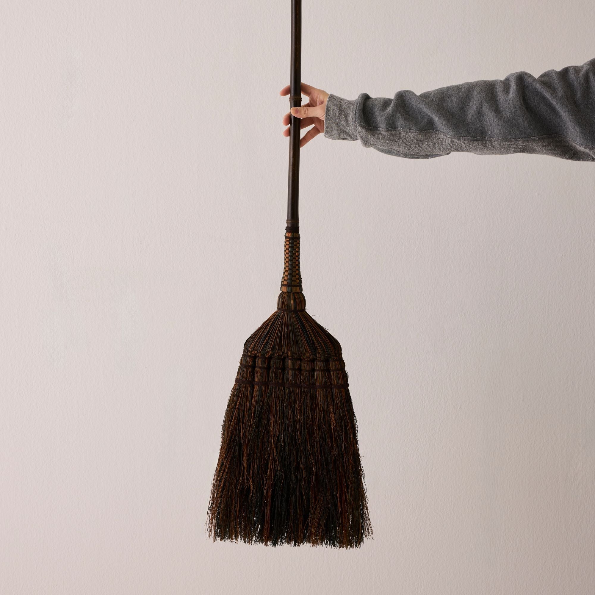 Bamboo Handle Broom - Moss