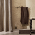 Organic Cotton Chambray Shower Curtain - Narrow Stripe
