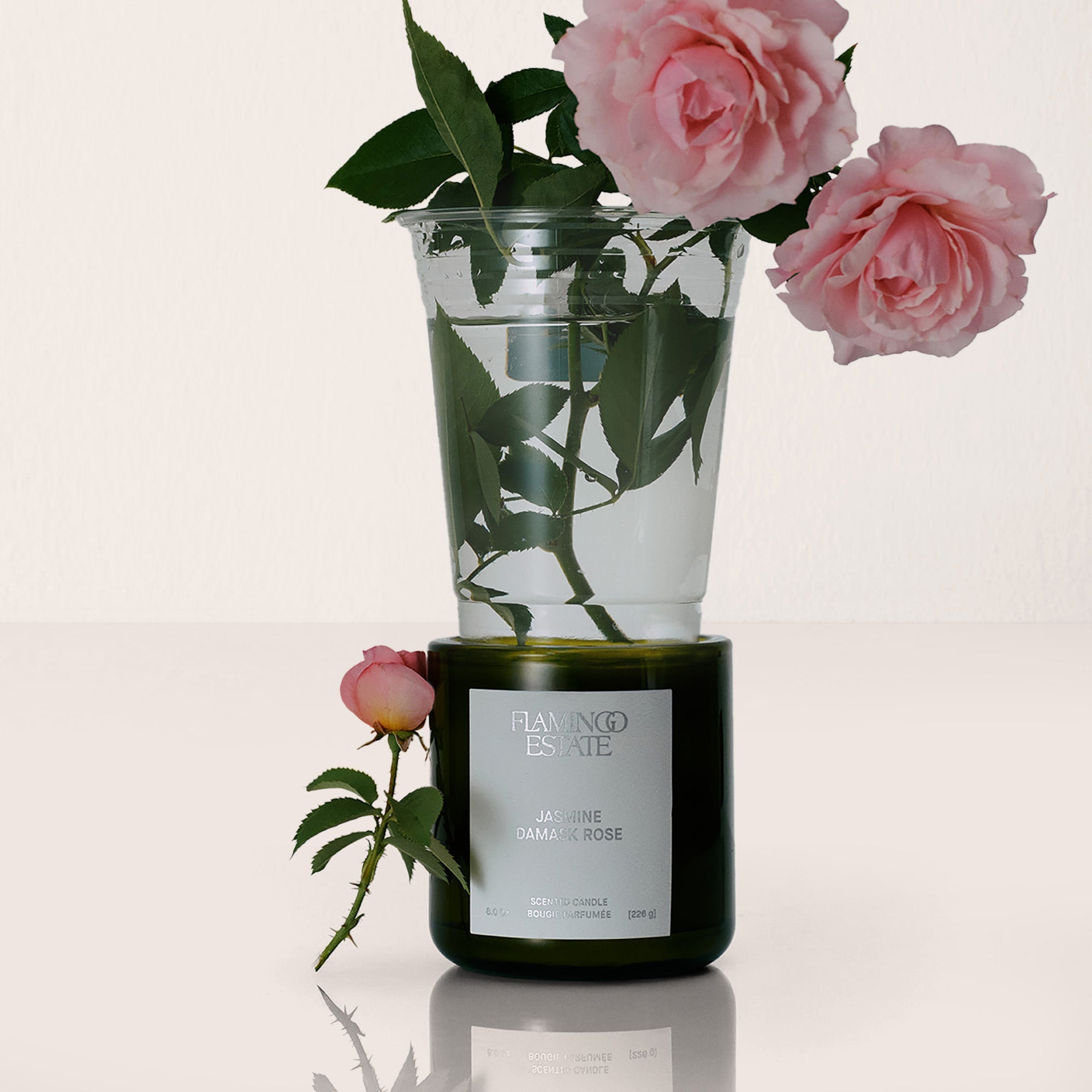 Jasmine Damask Rose Candle