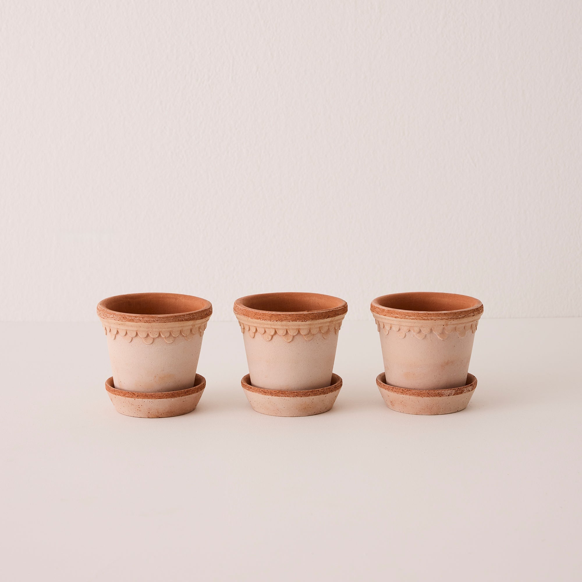 Copenhagen Ø10 Planter & Saucer - Set of 3