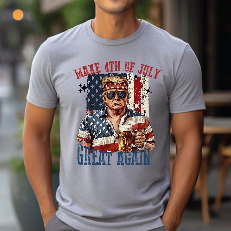Make 4th Of July Great Again Shirt, Happy 4th of july Shirt, Retro American 4th Of July Shirt, 4th of July Trump Shirt ,Independence Day Design style 06