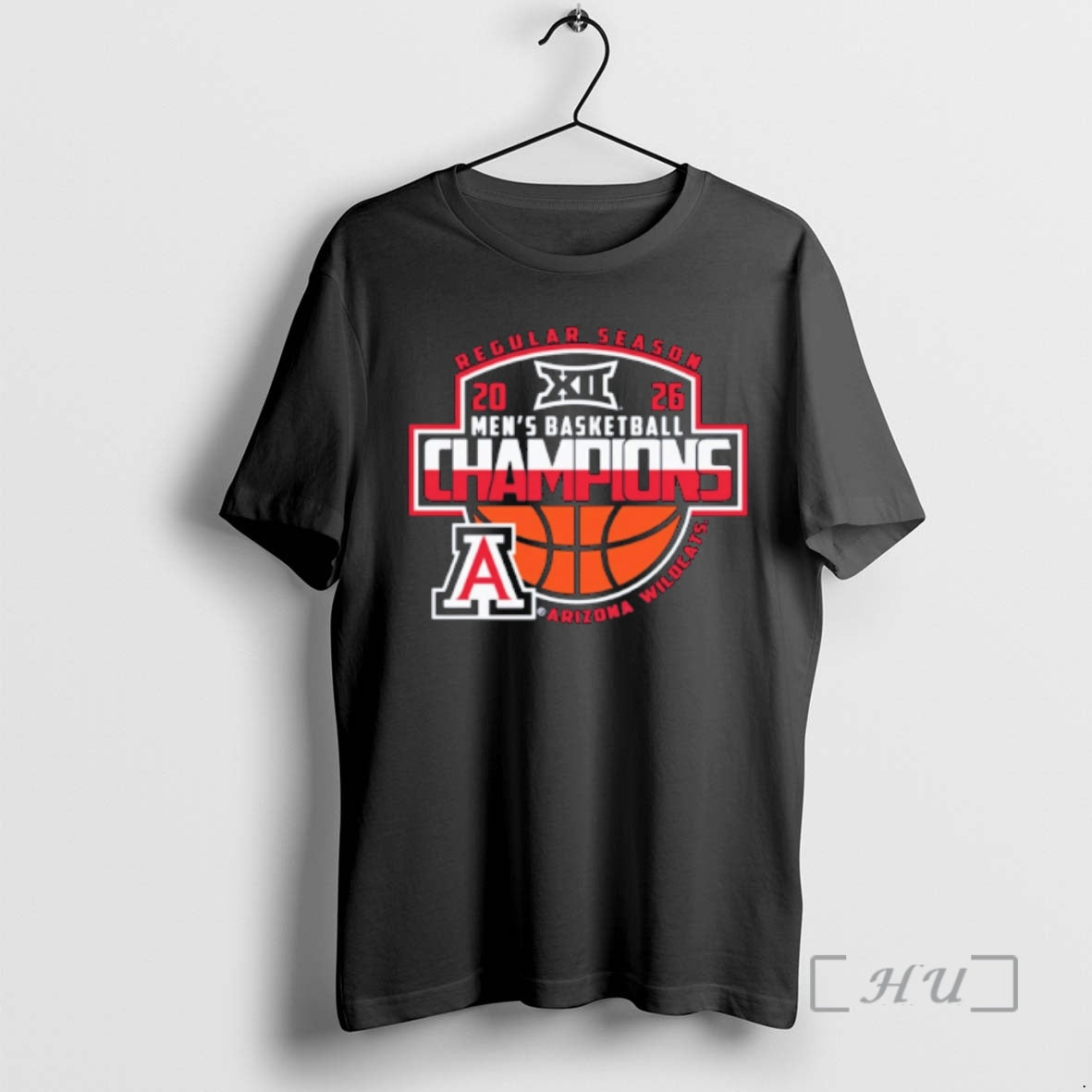 Officials Arizona Wildcats 2026 Big 12 Mens Basketball Regular Season Champions Classic Premium T Shirts