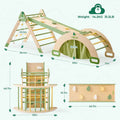 7-in-1 Foldable Wooden Climbing Triangle Set