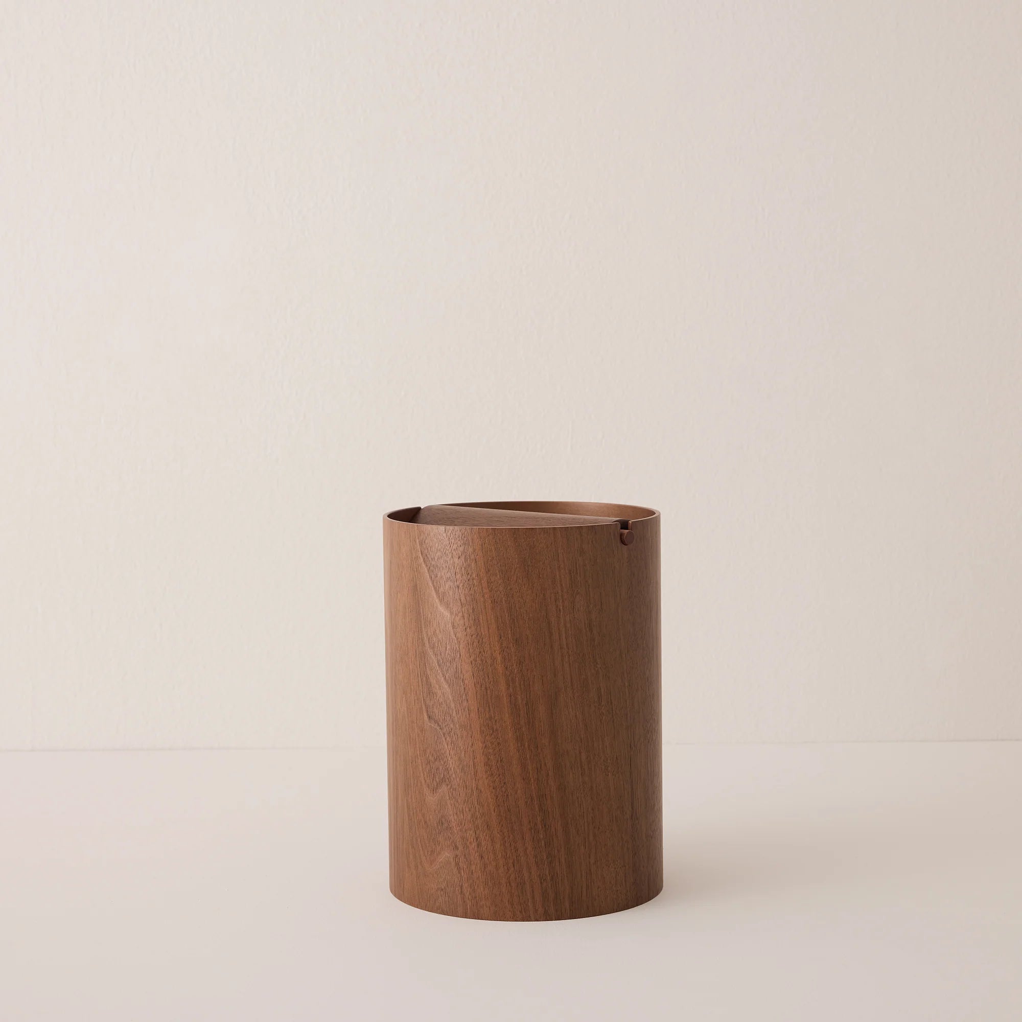 Wooden Waste Basket with Lid - Small