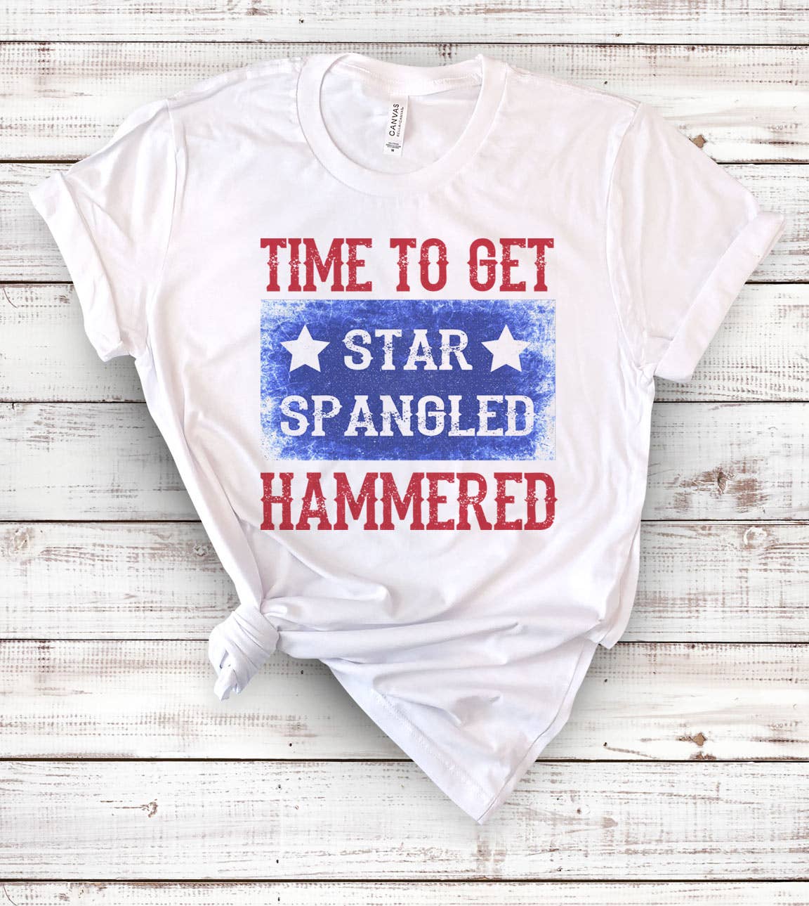Time To Get Star Spangled - USA Fun July 4th Beer T-Shirt