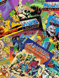 Retro 80s Action Figure Comics collage by azule1 Unisex T-shirt, Sweatshirt, Hoodie, Long Sleeve Tee