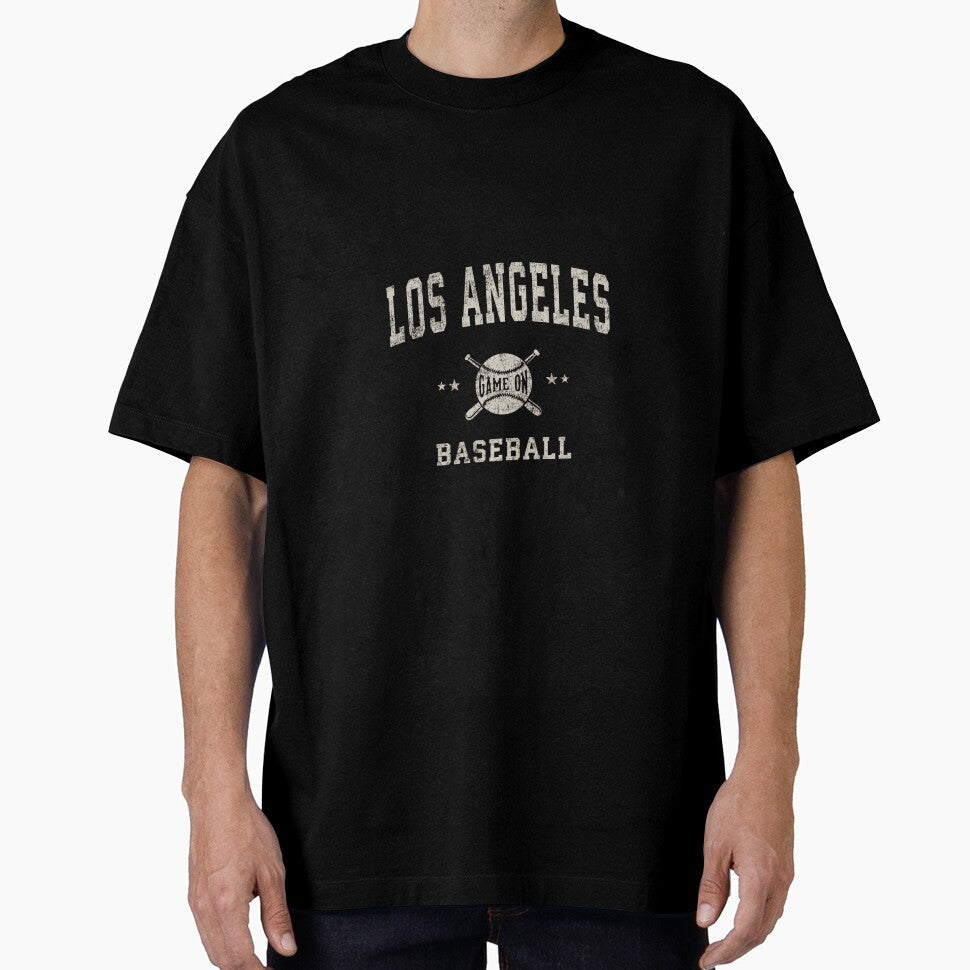 Los Angeles LA Vintage Baseball Throwback Retro Design by MollyLYork Unisex T-shirt, Sweatshirt, Hoodie, Long Sleeve Tee